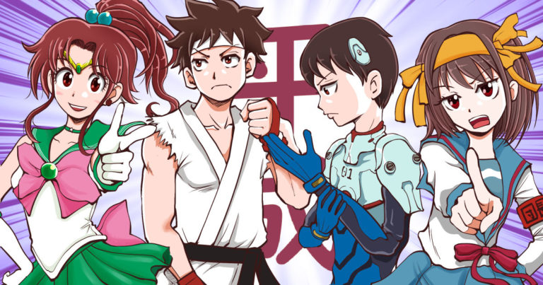 平成を彩った人気アニメのキャラクターたち